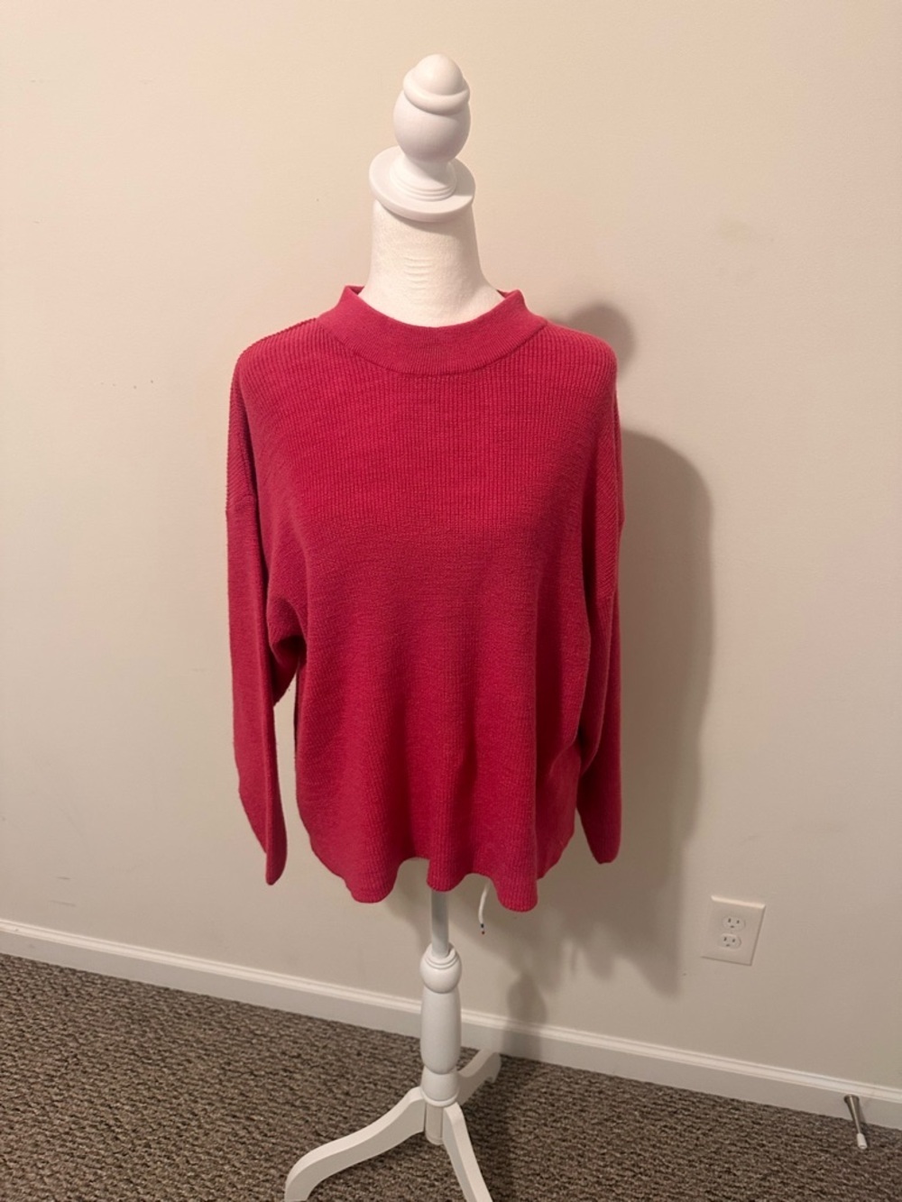 Free People Beach Women’s Crewneck Sweater Raspberry Size XS